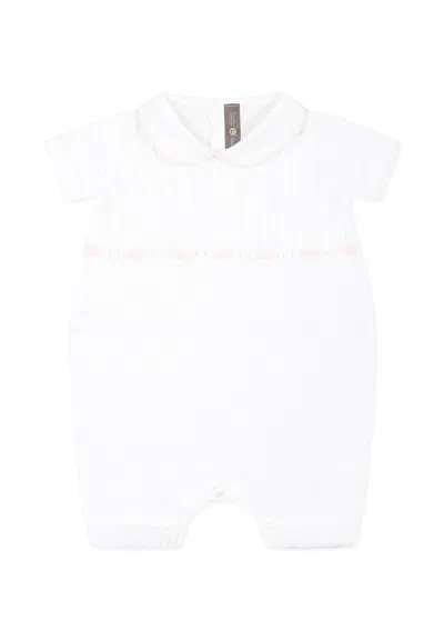 Little Bear White Romper For Baby Girl