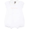 LITTLE BEAR WHITE ROMPER FOR BABY GIRL WITH WRITING