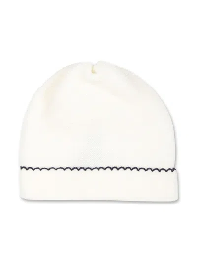 Little Bear Babies' Wool Beanie In White