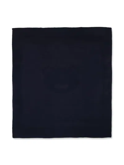 Little Bear Wool Blanket In Blue