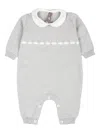 Little Bear Wool Romper In Grey