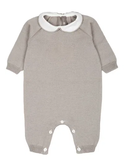 Little Bear Babies' Wool Romper In Neutrals