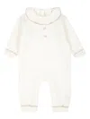 Little Bear Wool Romper In White