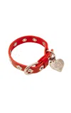 Little Beast Flower Power Collar In Red