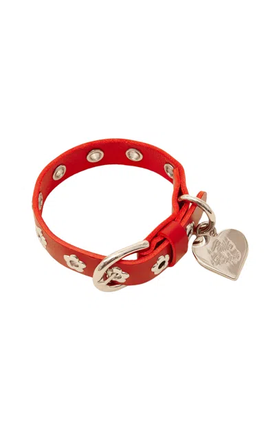 Little Beast Flower Power Collar In Red