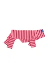 Little Beast Stretch-cotton Dog Onesie In Stripe