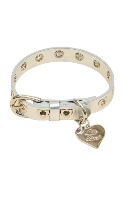 Little Beast You Mean The World To Me Collar In Silver