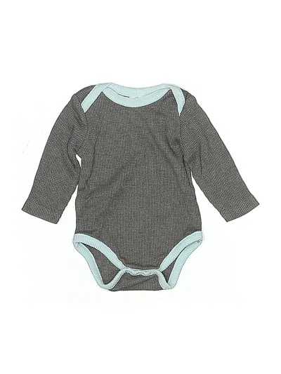 Pre-owned Little Beginnings Babies' Long Sleeve Onesie In Gray