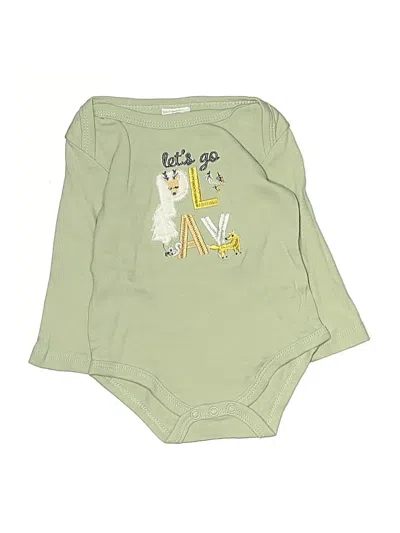 Pre-owned Little Beginnings Babies' Long Sleeve Onesie In Green