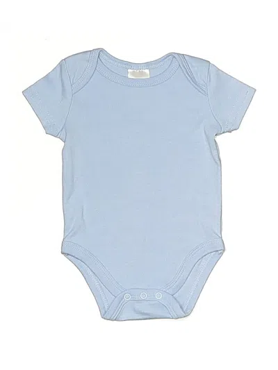 Pre-owned Little Beginnings Babies' Short Sleeve Onesie In Blue