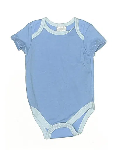 Pre-owned Little Beginnings Babies' Short Sleeve Onesie In Blue