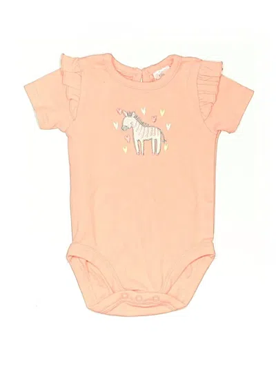 Pre-owned Little Beginnings Babies' Short Sleeve Onesie In Gold