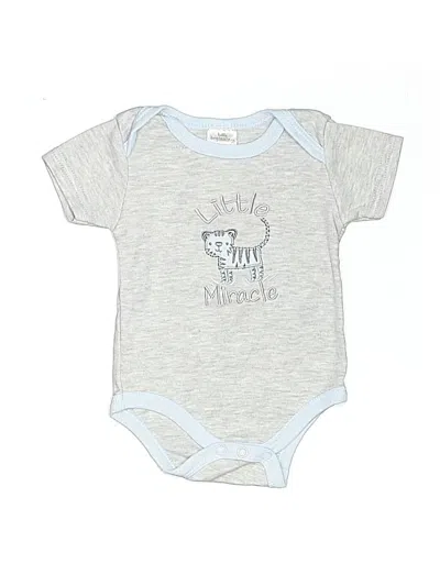Pre-owned Little Beginnings Babies' Short Sleeve Onesie In Gray