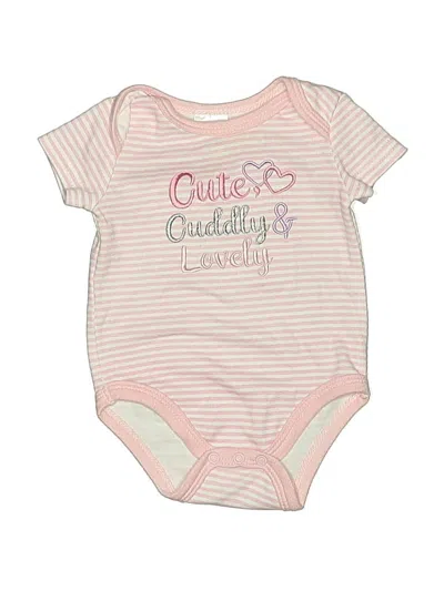 Pre-owned Little Beginnings Babies' Short Sleeve Onesie In Pink