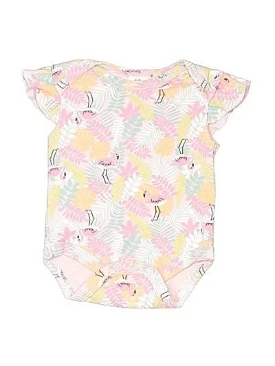 Pre-owned Little Beginnings Babies' Short Sleeve Onesie In White