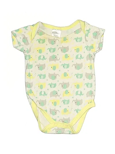 Pre-owned Little Beginnings Babies' Short Sleeve Onesie In Yellow
