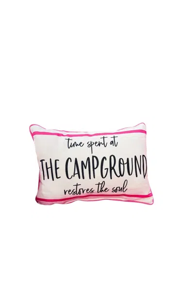 Little Birdie Campground Pillow In Off White