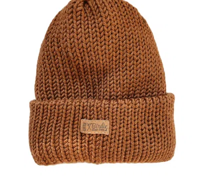 Little Birdie Design Studio Unisex Double Knit Winter Cap In Kombucha In Brown