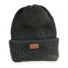 Little Birdie Design Studio Unisex Double Knit Winter Cap In Smokey Quartz Grey In Green