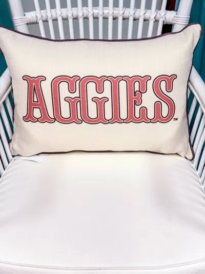 Little Birdie Varsity Pinstripe Pillow In Multi