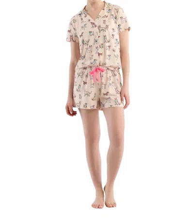 Little Blue House Everyday Short Pajama Set In Cute Pups