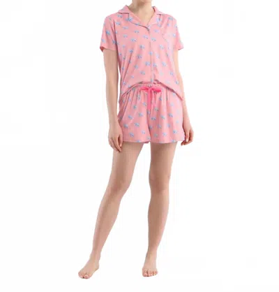 Little Blue House Everyday Short Pajama Set In Elephantastic
