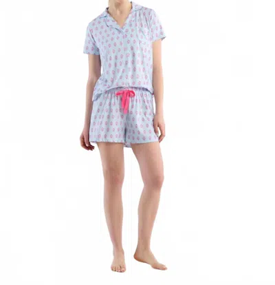 Little Blue House Everyday Short Pajama Set In Wild Flowers