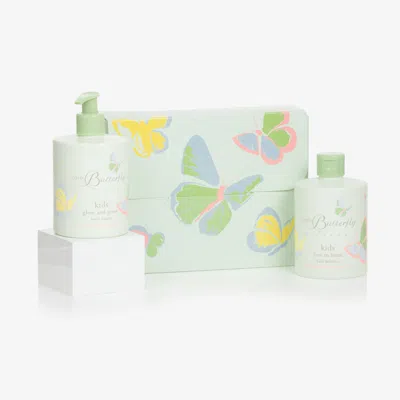 Little Butterfly London Kids Organic Care Gift Set (2 Pieces) In White