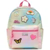 Little Chicken Patched Backpack In Pink Multi