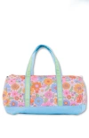 Little Chicken Kids' Floral Travel Duffle In Pastel Multi