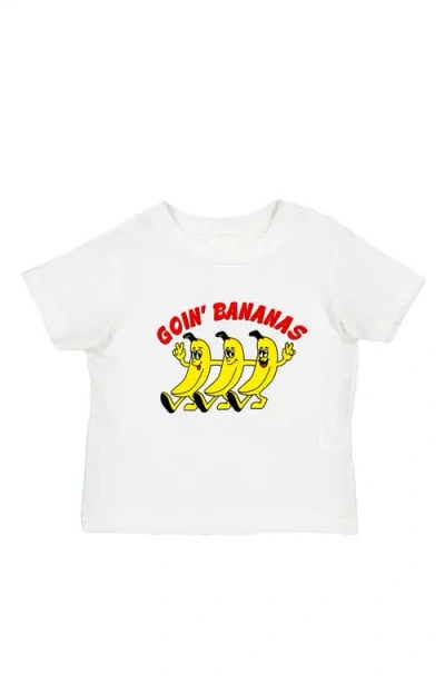 Little Chicken Kids' Going Bananas T-shirt In White Multi