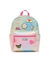 Little Chicken Patched Backpack In Pink Multi