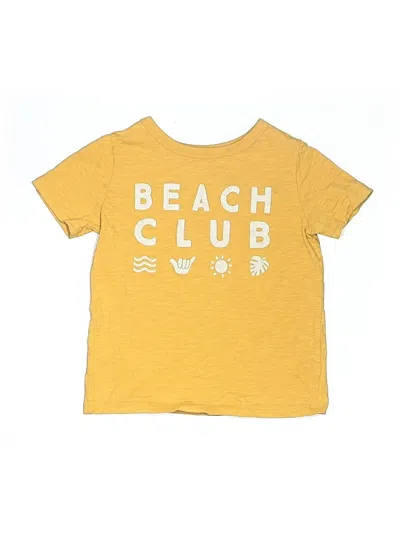 Pre-owned Little Co. By Lauren Conrad Kids' Short Sleeve T-shirt In Yellow