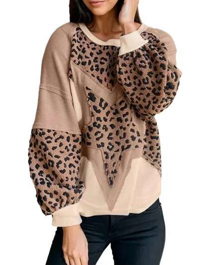 Little Daisy Closet Cable Knit Drop Shoulder Dress In Parchment In Brown