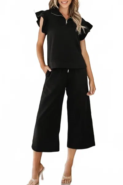 Little Daisy Closet Classic Two Piece Set In Black