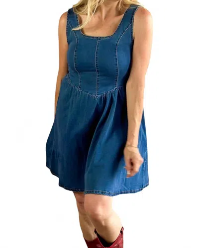 Little Daisy Closet It's Your Little Denim Dress In Blue