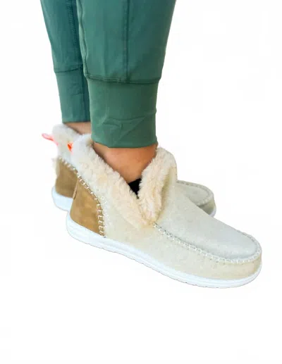 Little Daisy Closet Women's Winter Weather Ankle Booties In Beige In Multi