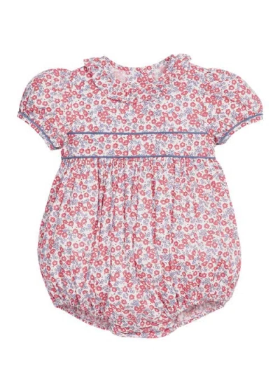 Little English Babies'  Cap Sleeve Caroline Bubble In Pink