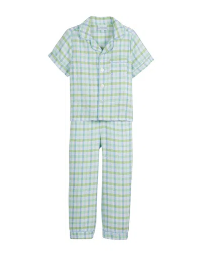Little English Kids'  Classic Pajama Set In Blue