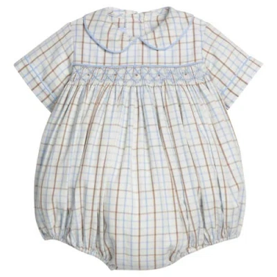 Little English Babies'  Cotton Barrington Bubble In Blue