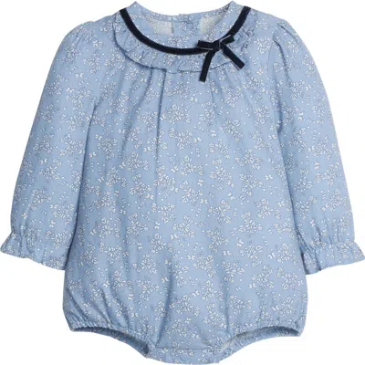 Little English Babies'  Floral Amelia Bubble In Blue