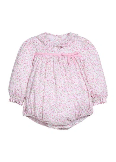 Little English Babies'  Floral Ruffled Emma Bubble In Purple