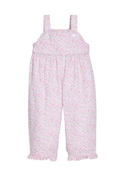 Little English Babies'  Floral Ruffled Hem Overall In Windemere Floral