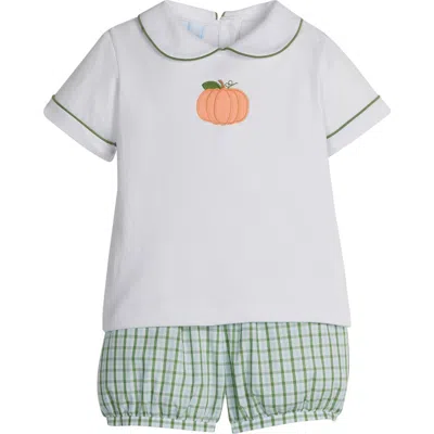 LITTLE ENGLISH LITTLE ENGLISH KIDS' APPLIQUE PETER PAN BANDED SHORT SET