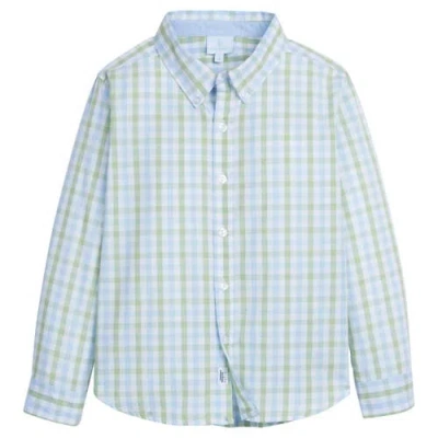Little English Kids Button Down Shirt Blend In Multi