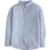 Little English Kids' Button Down Shirt In Gray Blue Gingham