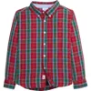 Little English Kids' Button Down Shirt In Highlands Tartan