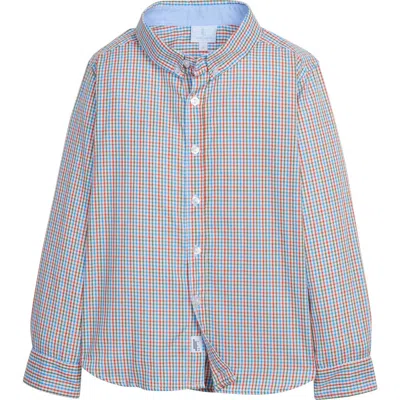 Little English Kids' Button Down Shirt In Teton Plaid