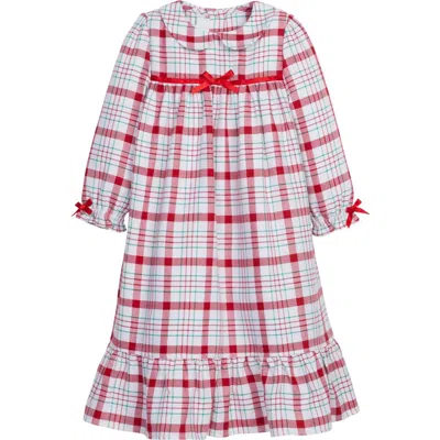 Little English Babies'  Kids' Classic Nightgown In Holiday Plaid