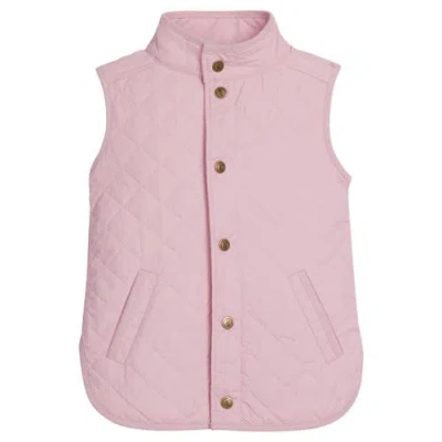 Little English Kids' Classic Quilted Vest In Light Pink